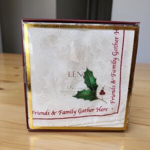 Lenox For The Holidays Cocktail Napkins Set Of 6 New In Original Box